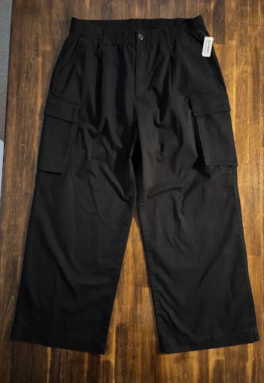 Old Navy Women’s XL 36 x 29 Pants Cargo Wide Leg Cotton Stretch Twill High Rise